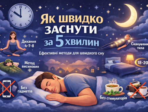 Методи швидкого засинання за 5 хвилин