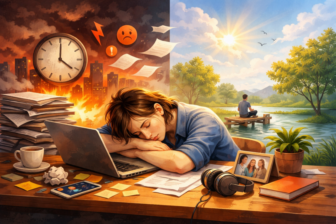 Стрес у розділеному робочому просторі